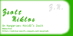zsolt miklos business card