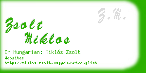 zsolt miklos business card